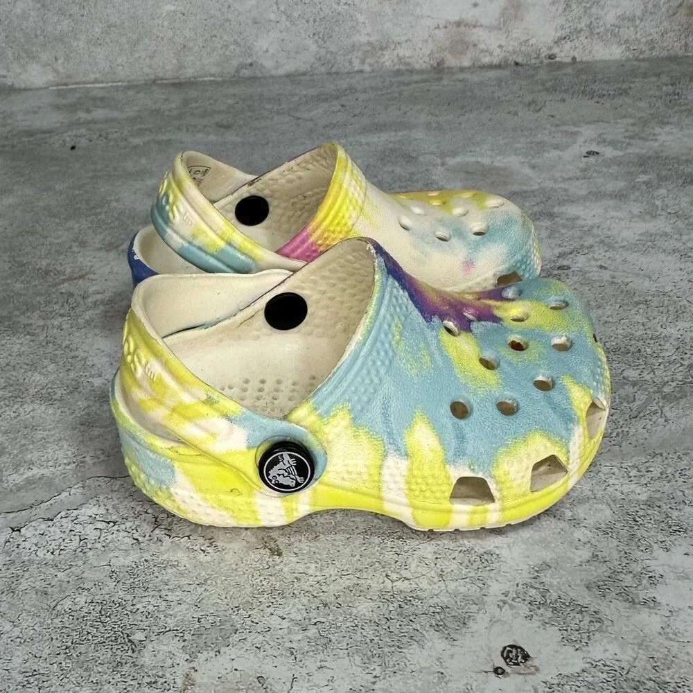 Crocs‎ Kid's Classic Tie Dye Graphic Clog US Kid's 2/3C